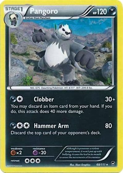 Pangoro (Cracked Ice Holo) Deck Exclusives Pokemon card