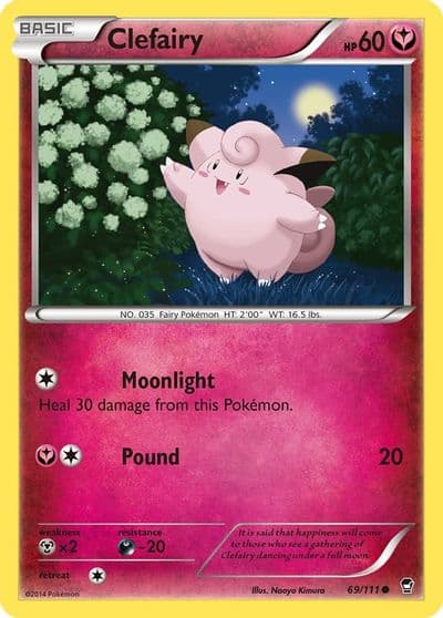 Clefairy (69) XY - Furious Fists Pokemon card