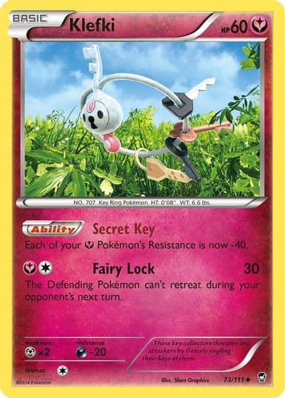 Klefki XY - Furious Fists Pokemon card