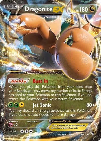 Dragonite EX XY - Furious Fists Pokemon card