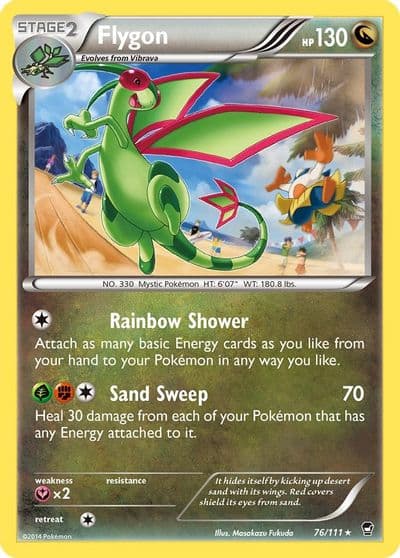 Flygon XY - Furious Fists Pokemon card