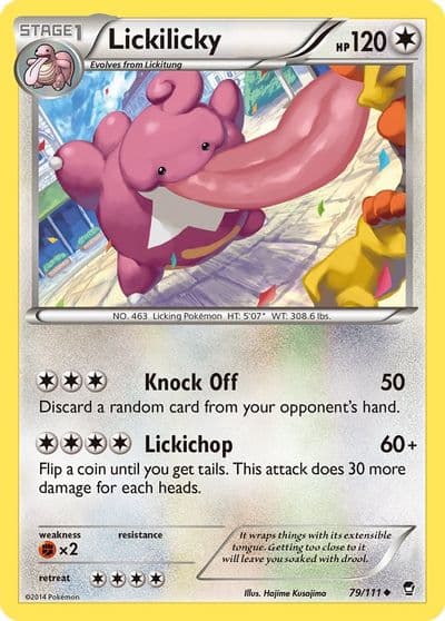 Lickilicky XY - Furious Fists Pokemon card