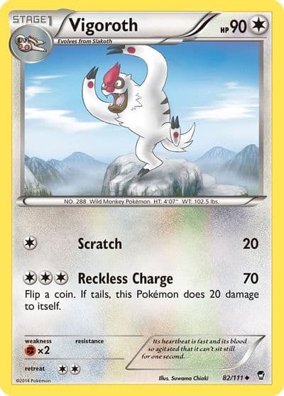 Vigoroth XY - Furious Fists Pokemon card