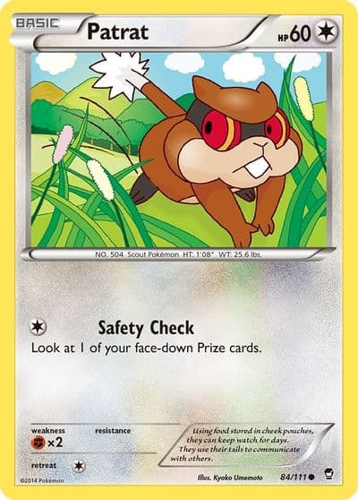 Patrat XY - Furious Fists Pokemon card