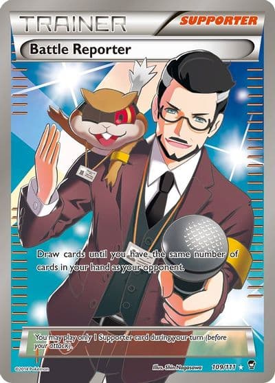 Battle Reporter (109 Full Art) XY - Furious Fists Pokemon card