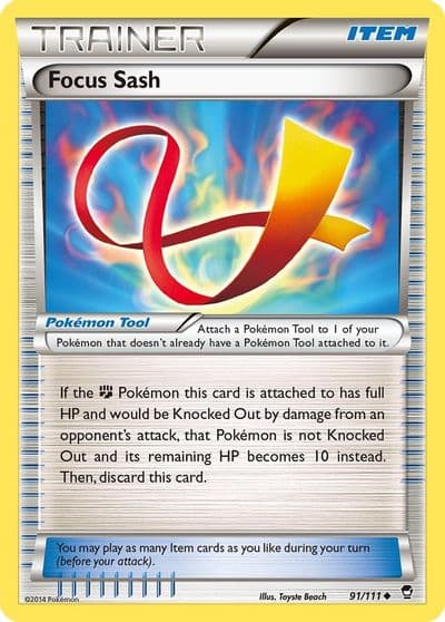 Focus Sash XY - Furious Fists Pokemon card
