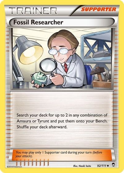 Fossil Researcher XY - Furious Fists Pokemon card