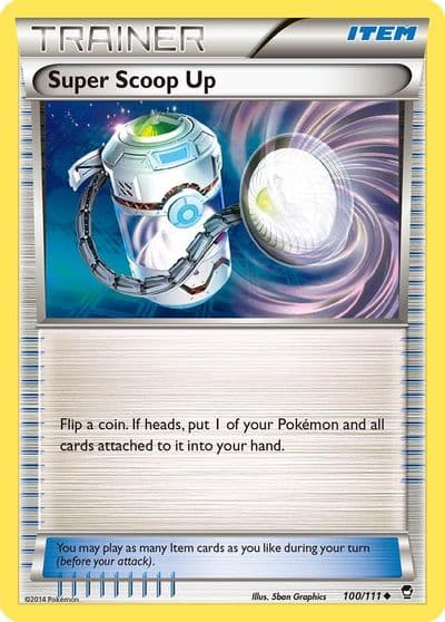 Super Scoop Up XY - Furious Fists Pokemon card