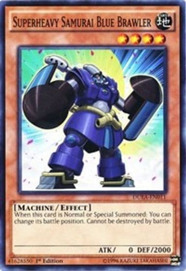 Superheavy Samurai Blue Brawler Duelist Alliance Yu-Gi-Oh! card