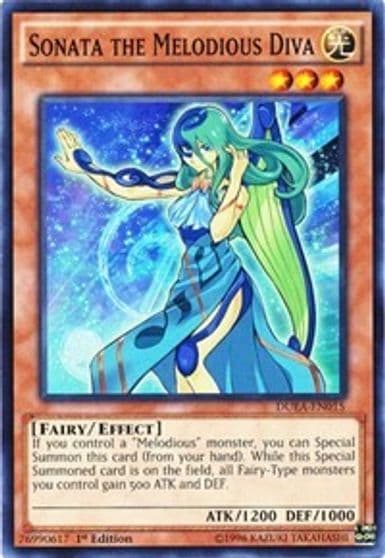 Sonata the Melodious Diva Duelist Alliance Yu-Gi-Oh! card
