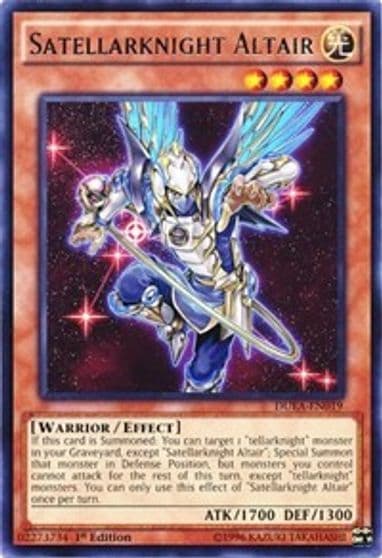 Satellarknight Altair Duelist Alliance Yu-Gi-Oh! card