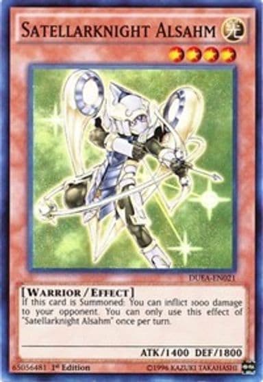 Satellarknight Alsahm Duelist Alliance Yu-Gi-Oh! card