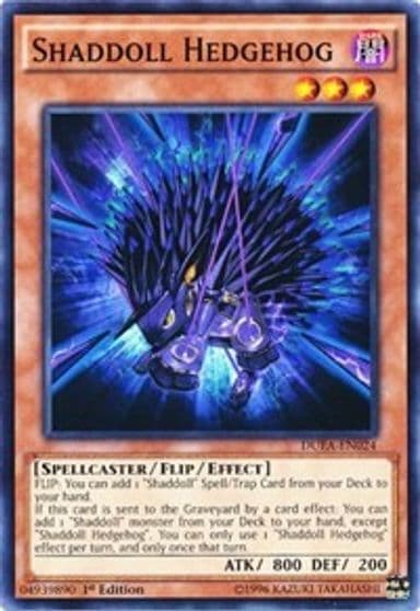 Shaddoll Hedgehog Duelist Alliance Yu-Gi-Oh! card
