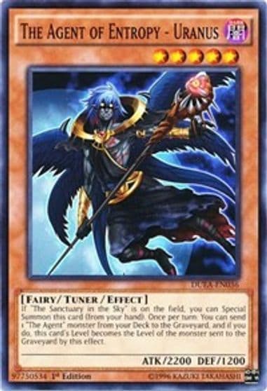 The Agent of Entropy Uranus Duelist Alliance Yu-Gi-Oh! card