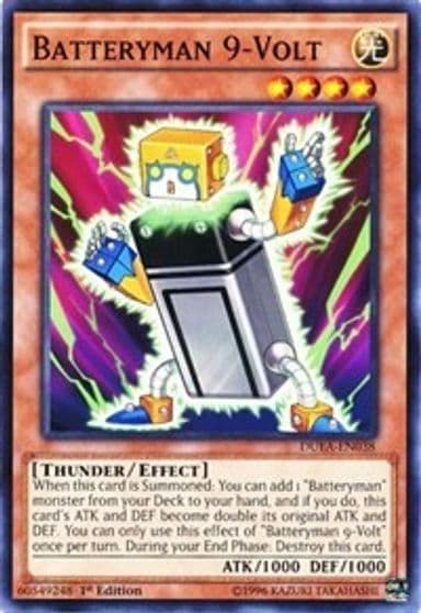 Batteryman 9 Volt Duelist Alliance Yu-Gi-Oh! card
