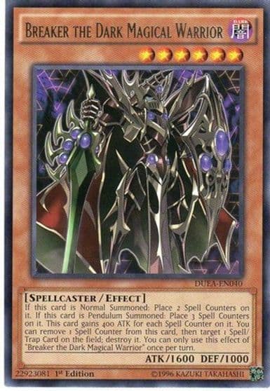 Breaker the Dark Magical Warrior Duelist Alliance Yu-Gi-Oh! card