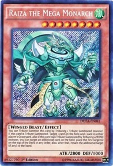 Raiza the Mega Monarch Duelist Alliance Yu-Gi-Oh! card