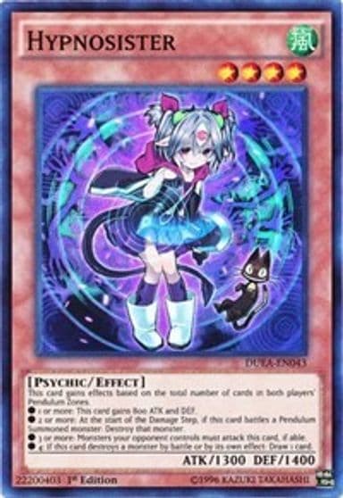 Hypnosister Duelist Alliance Yu-Gi-Oh! card