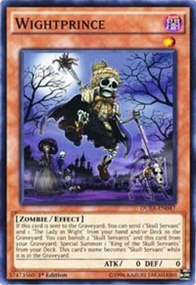 Wightprince Duelist Alliance Yu-Gi-Oh! card