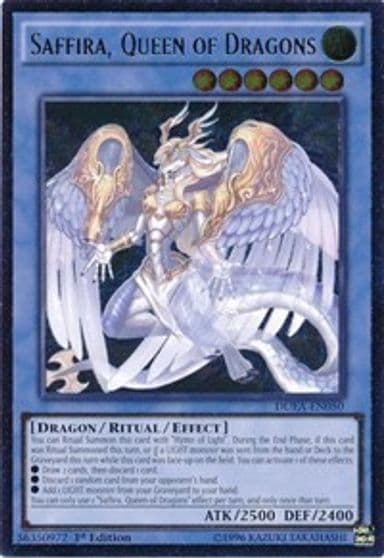 Saffira Queen of Dragons UTR Duelist Alliance Yu-Gi-Oh! card