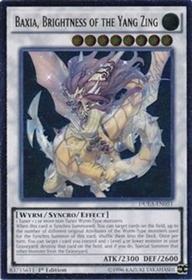 Baxia Brightness of the Yang Zing UTR Duelist Alliance Yu-Gi-Oh! card