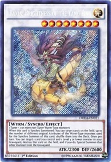 Baxia Brightness of the Yang Zing Duelist Alliance Yu-Gi-Oh! card