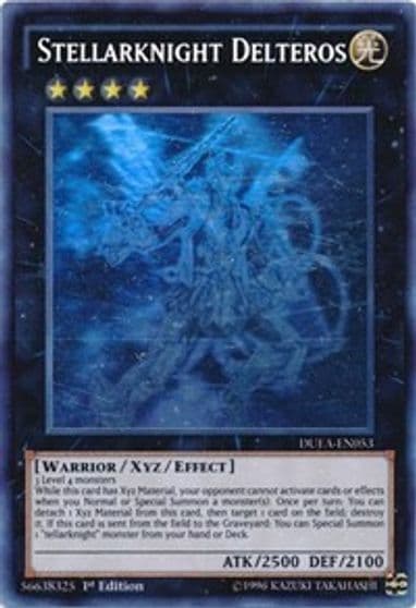 Stellarknight Delteros Ghost Rare Duelist Alliance Yu-Gi-Oh! card
