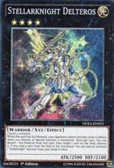 Stellarknight Delteros Secret Rare Duelist Alliance Yu-Gi-Oh! card