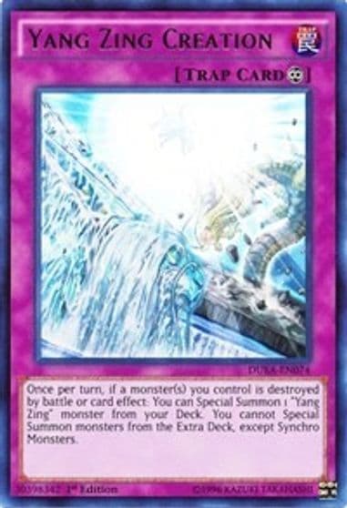 Yang Zing Creation Duelist Alliance Yu-Gi-Oh! card
