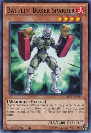 Battlin Boxer Sparrer 2014 Mega-Tins Mega Pack Yu-Gi-Oh! card
