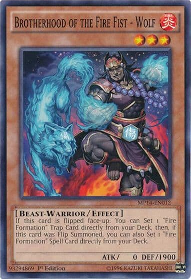 Brotherhood of the Fire Fist Wolf 2014 Mega-Tins Mega Pack Yu-Gi-Oh! card