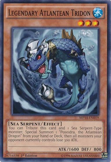 Legendary Atlantean Tridon 2014 Mega-Tins Mega Pack Yu-Gi-Oh! card