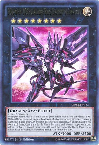 Number 107 Galaxy Eyes Tachyon Dragon 2014 Mega-Tins Mega Pack Yu-Gi-Oh! card