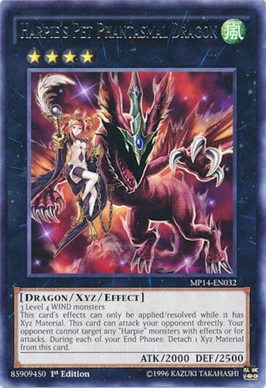 Harpies Pet Phantasmal Dragon 2014 Mega-Tins Mega Pack Yu-Gi-Oh! card
