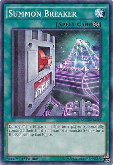 Summon Breaker 2014 Mega-Tins Mega Pack Yu-Gi-Oh! card