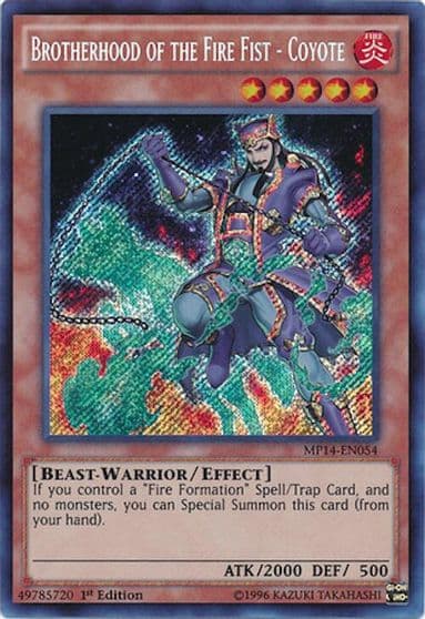Brotherhood of the Fire Fist Coyote 2014 Mega-Tins Mega Pack Yu-Gi-Oh! card