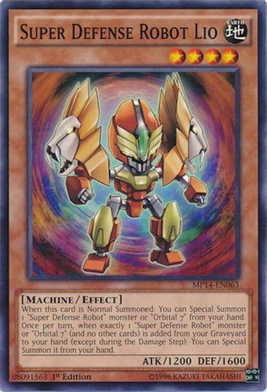 Super Defense Robot Lio 2014 Mega-Tins Mega Pack Yu-Gi-Oh! card