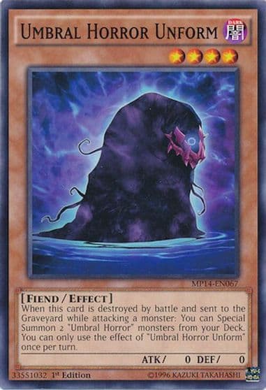 Umbral Horror Unform 2014 Mega-Tins Mega Pack Yu-Gi-Oh! card