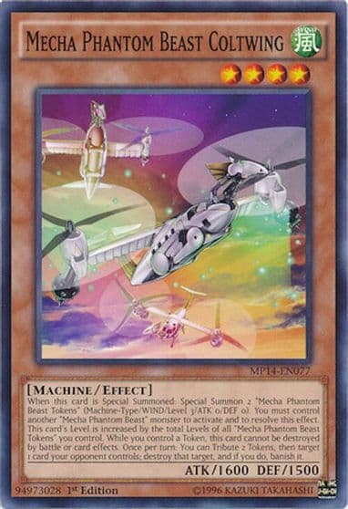 Mecha Phantom Beast Coltwing 2014 Mega-Tins Mega Pack Yu-Gi-Oh! card