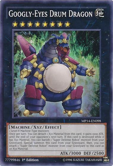 Googly Eyes Drum Dragon 2014 Mega-Tins Mega Pack Yu-Gi-Oh! card