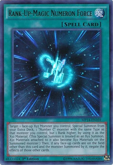 Rank Up Magic Numeron Force 2014 Mega-Tins Mega Pack Yu-Gi-Oh! card