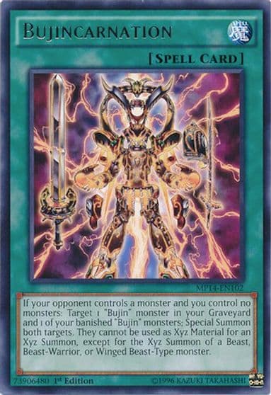 Bujincarnation 2014 Mega-Tins Mega Pack Yu-Gi-Oh! card