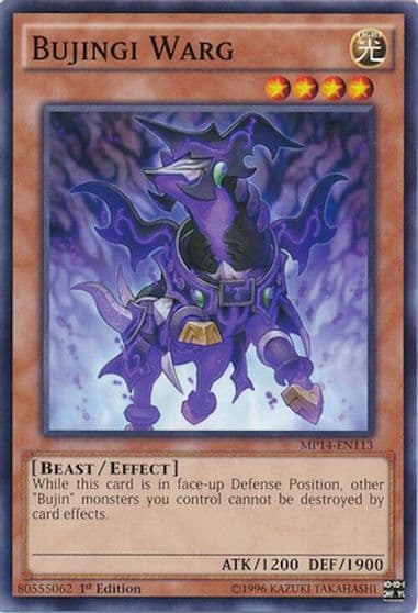 Bujingi Warg 2014 Mega-Tins Mega Pack Yu-Gi-Oh! card
