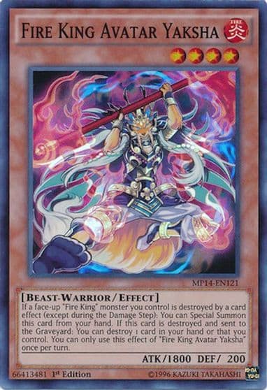 Fire King Avatar Yaksha 2014 Mega-Tins Mega Pack Yu-Gi-Oh! card