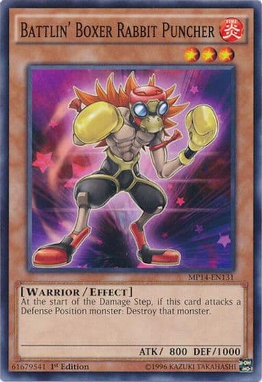 Battlin Boxer Rabbit Puncher 2014 Mega-Tins Mega Pack Yu-Gi-Oh! card