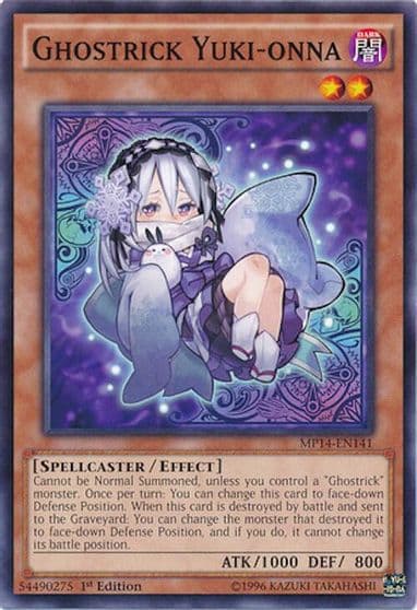 Ghostrick Yuki onna 2014 Mega-Tins Mega Pack Yu-Gi-Oh! card
