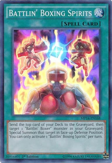 Battlin Boxing Spirits 2014 Mega-Tins Mega Pack Yu-Gi-Oh! card