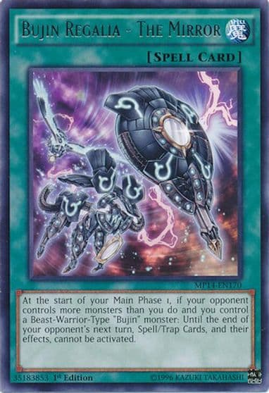 Bujin Regalia The Mirror 2014 Mega-Tins Mega Pack Yu-Gi-Oh! card