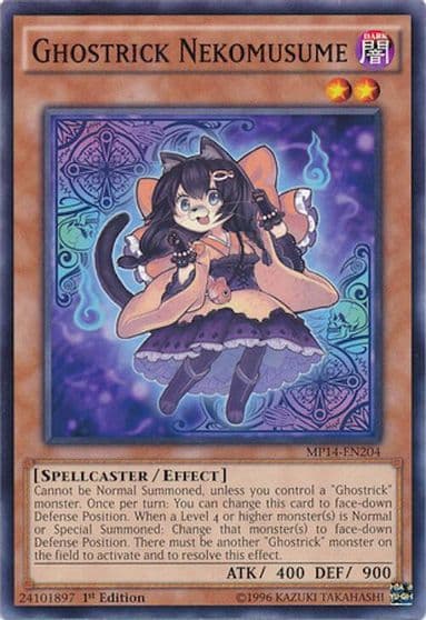 Ghostrick Nekomusume 2014 Mega-Tins Mega Pack Yu-Gi-Oh! card