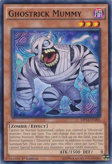 Ghostrick Mummy 2014 Mega-Tins Mega Pack Yu-Gi-Oh! card